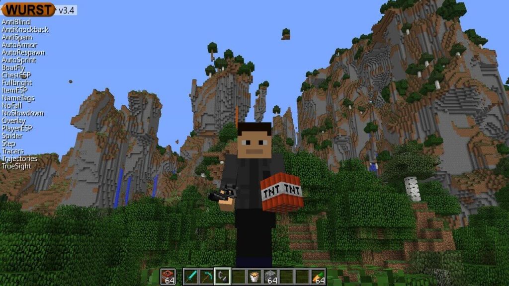 minecraft hacks wurst 1.13.2